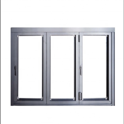 USA White Vinyl Triple Sliding Balcony Folding Window with Heat Insulation Function