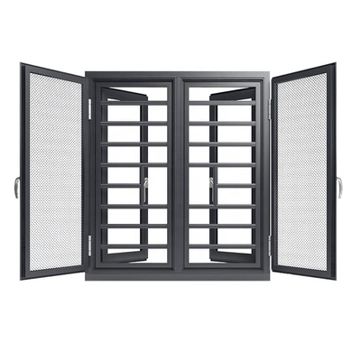 Energy Soundproof Aluminum Casement Windows with Screens and Improved Noise Reduction