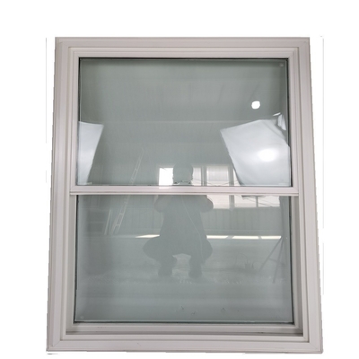 Plastic Frame American White Vinyl Double Hung Window with Hurricane Impact Resistance