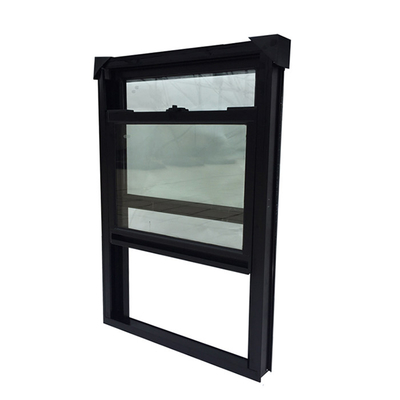 Aluminum Alloy Single Hung Window With Timber Reveals Standard Grade Nylon Style