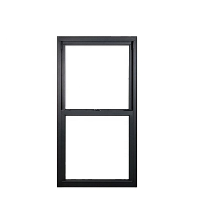 Aluminum Alloy Single Hung Window With Timber Reveals Standard Grade Nylon Style