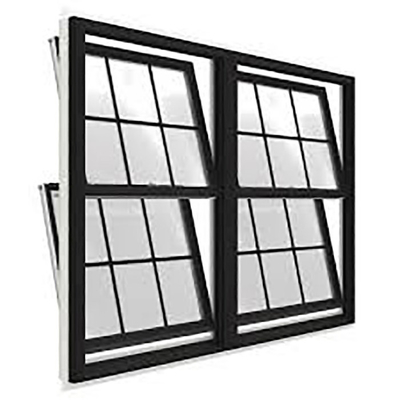 Latest Design Custom Double Glaze Aluminium Double Hung Window with Magnetic Screen