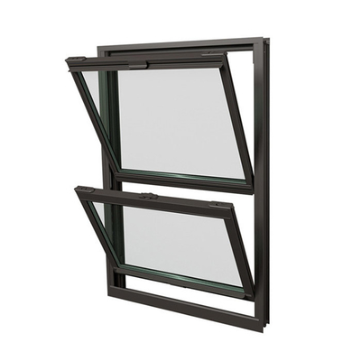 Latest Design Custom Double Glaze Aluminium Double Hung Window with Magnetic Screen