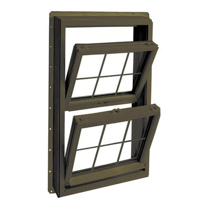 Latest Design Custom Double Glaze Aluminium Double Hung Window with Magnetic Screen