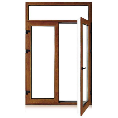 Blue Glass Heat Insulation Aluminum Casement Window for Energy Saving