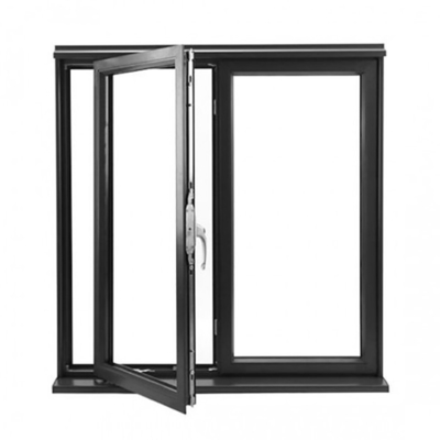 Modern House Window Aluminum Impact Resistant Casement Window with Sound Proof Feature