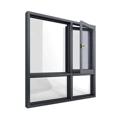 Chinese Top White Frame Aluminum Alloy Casement Windows for Security and Louvre