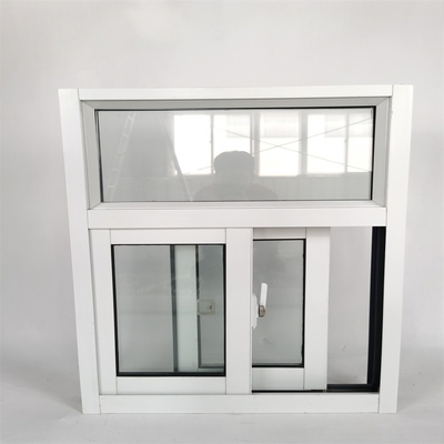 Sliding Opening Aluminum Window with Blue Glass and Stainless Steel Mesh Flyscreen