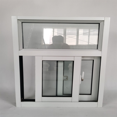 Sliding Opening Aluminum Window with Blue Glass and Stainless Steel Mesh Flyscreen