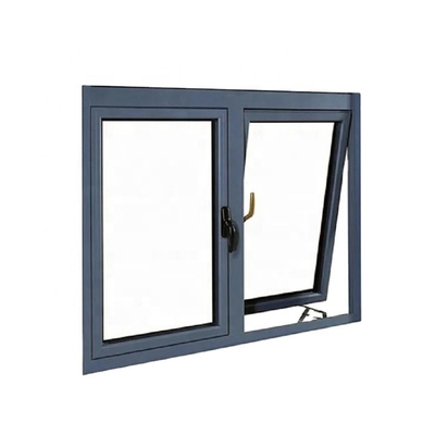 Modern Design Double Casement Windows with Stainless Steel Screen Netting