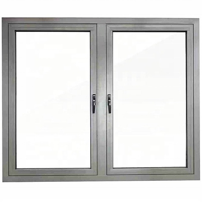 Modern Design Double Casement Windows with Stainless Steel Screen Netting