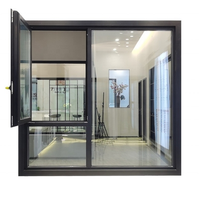 Modern Design Double Casement Windows with Stainless Steel Screen Netting
