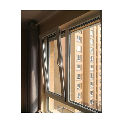 Top Chinese Awning Windows with Double Glass and FiberGlass Screen Netting Material