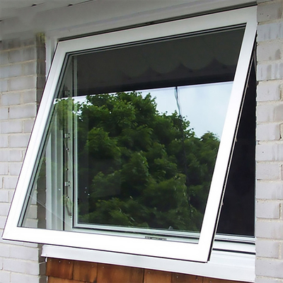 Top Chinese Awning Windows with Double Glass and FiberGlass Screen Netting Material