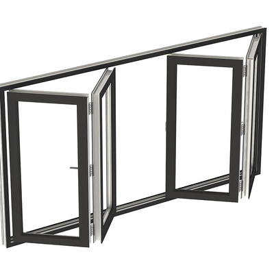 Retractable Aluminum Alloy Doors And Windows Custom Windows with Stainless Steel Screen
