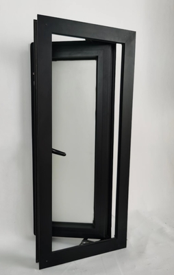 Modern House Window Hurricane Impact Tempered Glass Double Glazed Aluminum Casement Window