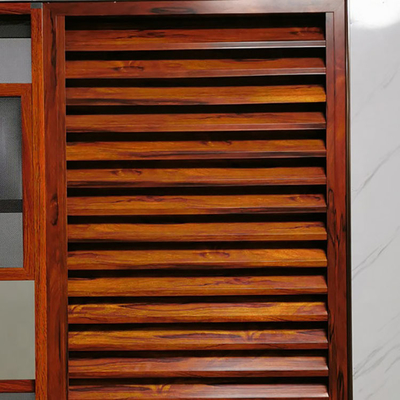 Family House Straight Style Aluminium Windows with Shutter Custom Design Essential