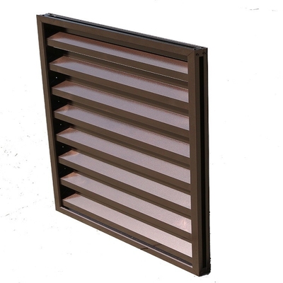 Family House Straight Style Aluminium Windows with Shutter Custom Design Essential