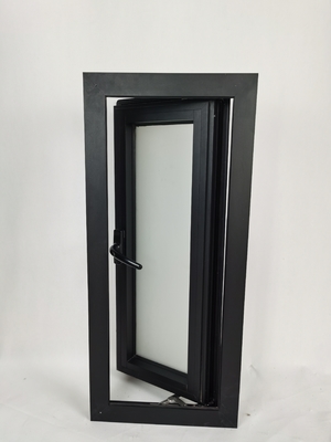 Modern House Window Hurricane Impact Tempered Glass Double Glazed Aluminum Casement Window