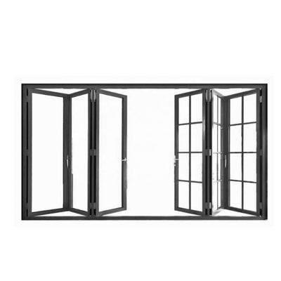USA White Vinyl Triple Sliding Balcony Folding Window with Heat Insulation Function
