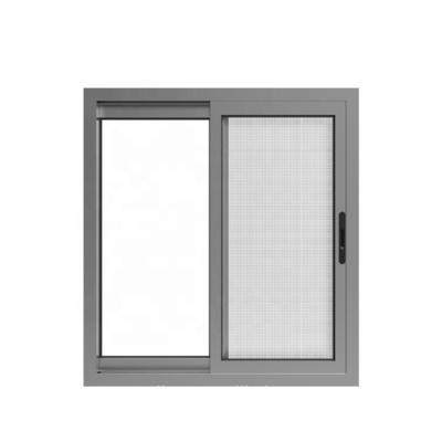 2023 Folding Screen Aluminum Sliding Window with Tempered Glass and Motorized Function