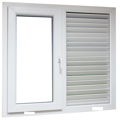Hurricane Proof Double Glaze Tempered Glass Casement Window with Aluminum Alloy Frame