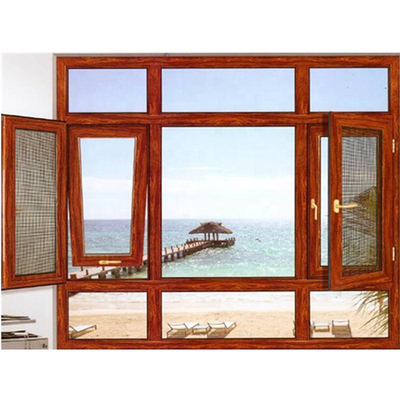 Triple Pane French Arched Aluminium Glazing Thermal Break Hurricane Impact Windows