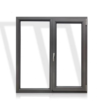 Aluminum Alloy Frame Custom Design Casement Insulated Window Door With Security Mesh