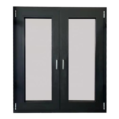 Aluminum Alloy Customized Casement Window with Double Glazing and Folding Screen