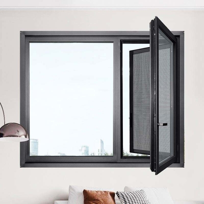 Residential Function Heat Insulation 60 x 48 Aluminum Casement Window for House Building