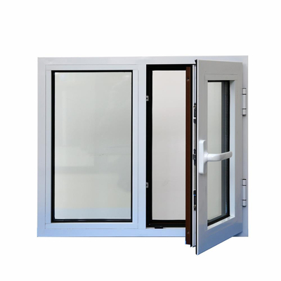 Thermal Broken Casement Windows With Security Mesh Customized For Windproof Function
