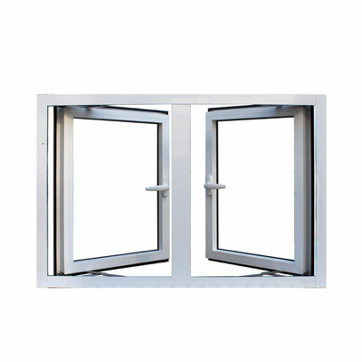 Modern Design Thermal Broken Aluminum Double Glaze Casement Windows with Security Mesh