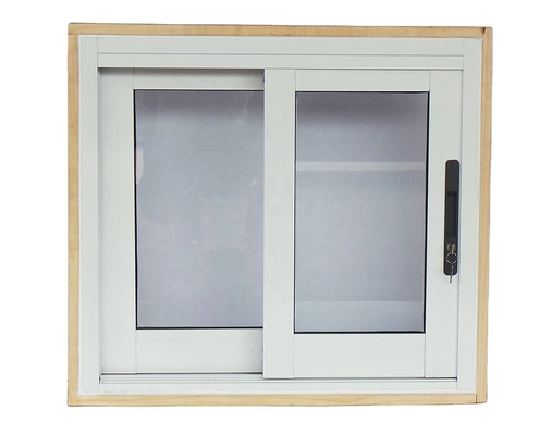 High Security System Lock Sliding Window Pvc with FiberGlass Screen Netting Material