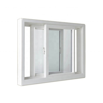 High Security System Lock Sliding Window Pvc with FiberGlass Screen Netting Material