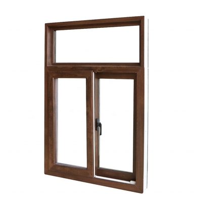 High Security System Lock Sliding Window Pvc with FiberGlass Screen Netting Material