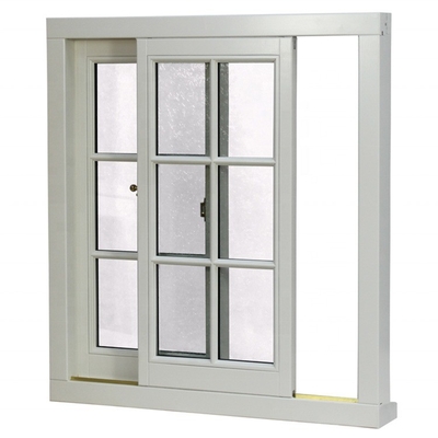 High Security System Lock Sliding Window Pvc with FiberGlass Screen Netting Material
