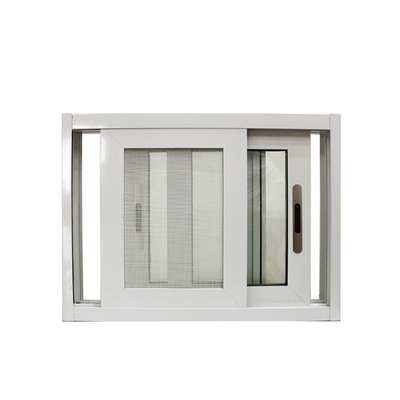 Customized Soundproof Double Glazed Aluminum Windows with Magnetic Screen and Blue Glass