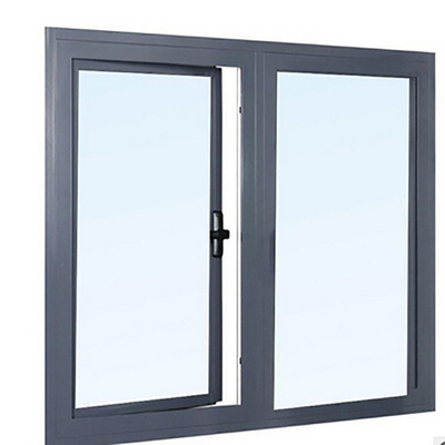 Aluminum Hurricane Impact Windows Casement Black Picture Window Double Glazed Black Steel Windows