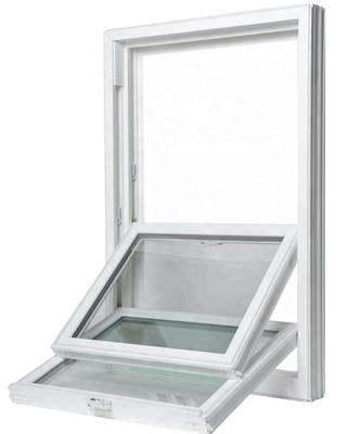Clear Glass Upvc Double Hung Windows Customized Size Soundproof Windows