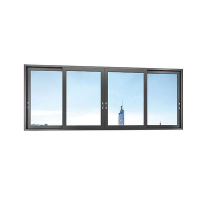 Super Tempered Tinted Glass Aluminum Sliding Window for Farmhouse Unbreakable Safety