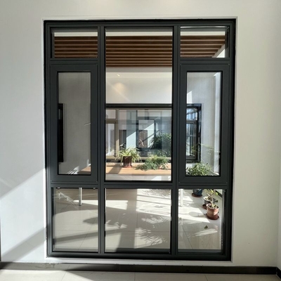 Horizontal Opening Pattern Farmhouse Thermal Break Aluminium Sliding Glass Door Window