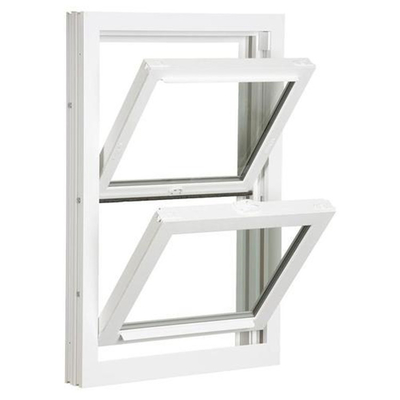 2023 Upvc Double Hung Windows with Heat Insulation Function and Chinese Top Hardware