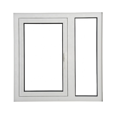 Office Building Top Hung Upvc Casement Windows with Roller Shutter and Good Glass