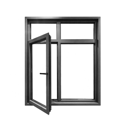Vertical Opening Louver Curtain Aluminum Casement Windows for Commercial Functionality