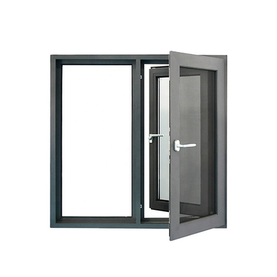 Vertical Opening Louver Curtain Aluminum Casement Windows for Commercial Functionality