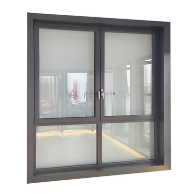 Difference Double Aluminum Hurricane Impact Casement Windows with Manual Roller Shutter