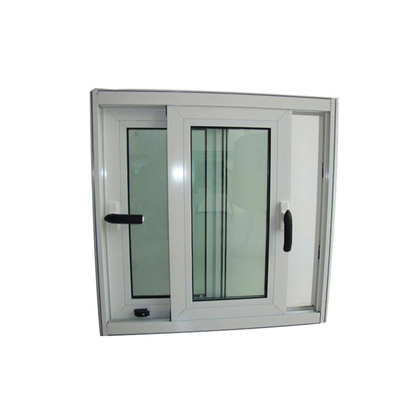 Windproof Sliding Window Upvc Double Glazed Pvc Window with Horizontal Opening Pattern
