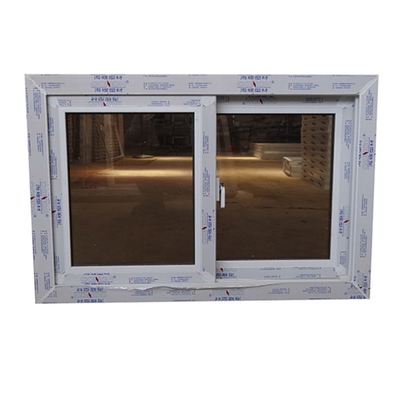 Windproof Sliding Window Upvc Double Glazed Pvc Window with Horizontal Opening Pattern