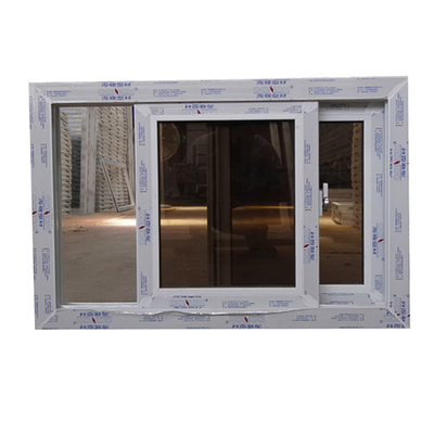 Windproof Sliding Window Upvc Double Glazed Pvc Window with Horizontal Opening Pattern