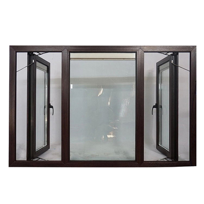 Modern Aluminum Casement Blinds Roller Shutter Glass Window with Chinese Top Hardware